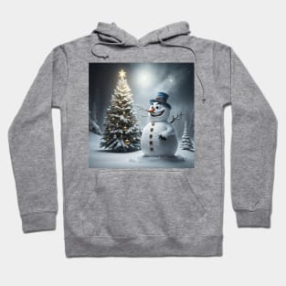 Scary smiling snowman Hoodie